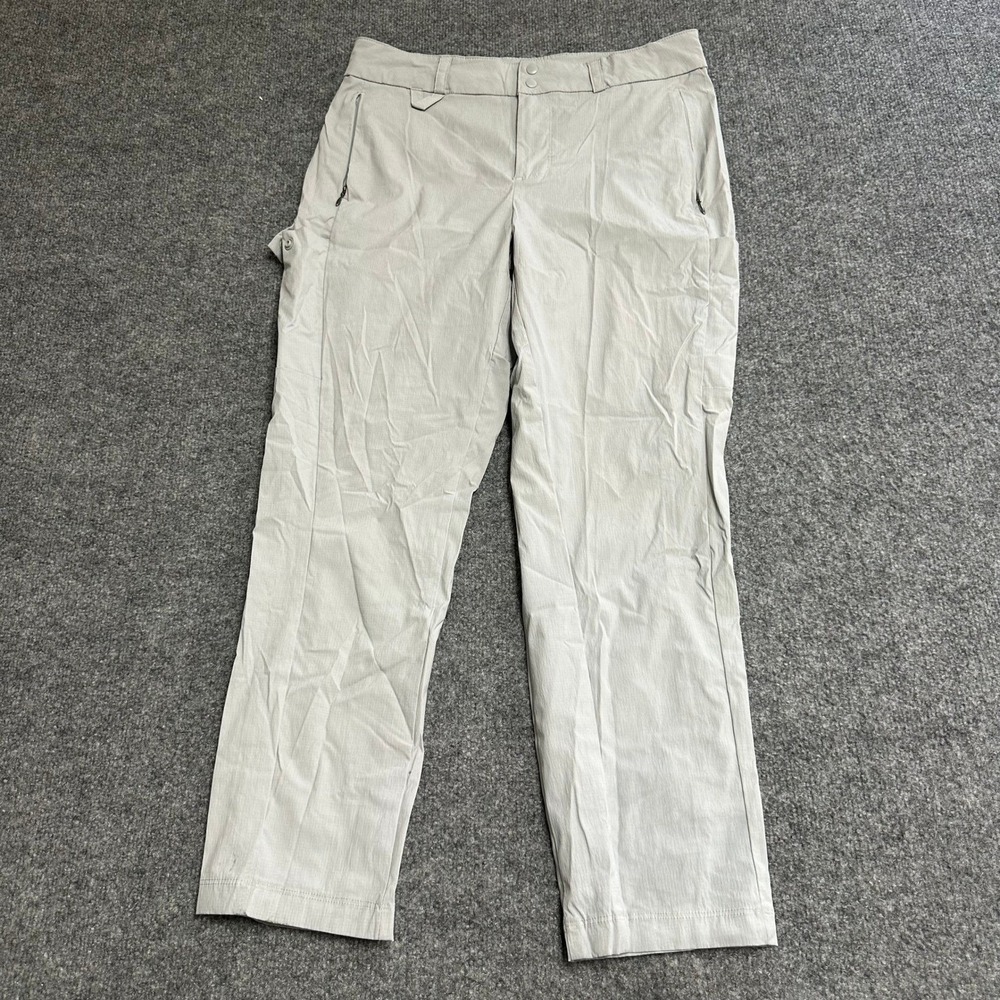 Columbia Pants Womens Size 12 Gray Outdoor Hiking Stretch Straight Leg Casual